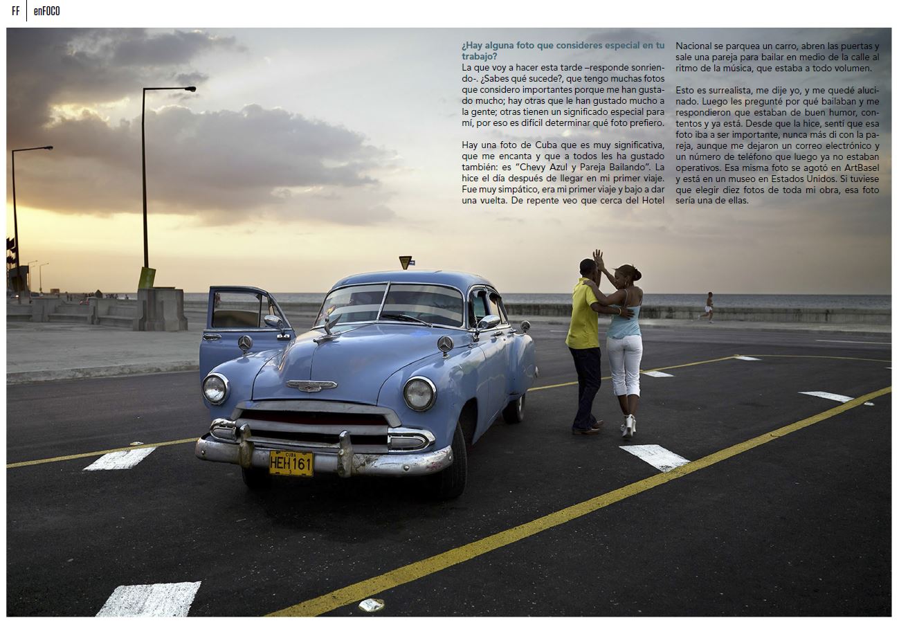 Entrevista en revista FullFrame de Cuba